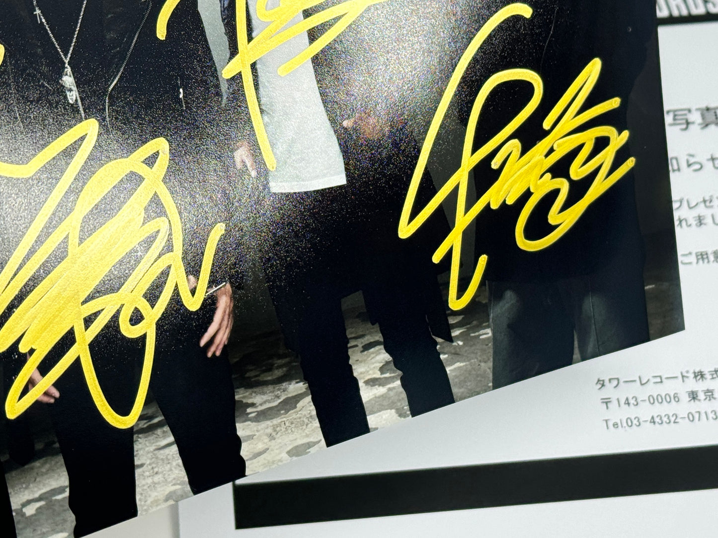 ONE OK ROCK直筆サイン入り写真当選書付