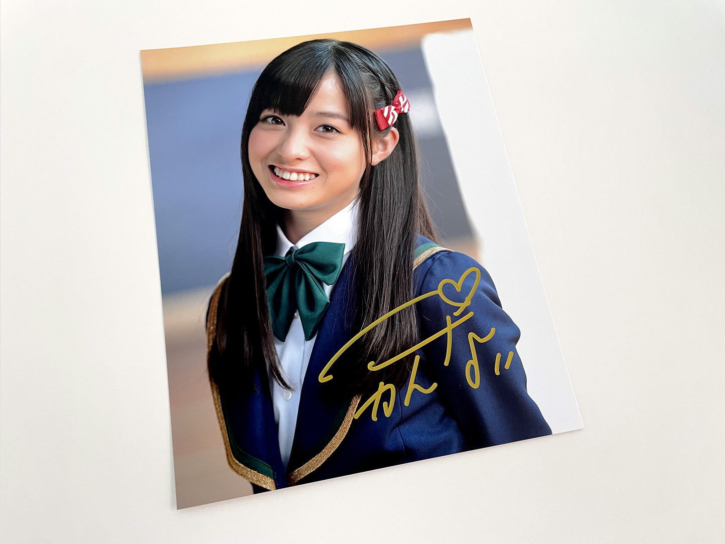 橋本環奈直筆サイン入り写真当選書付