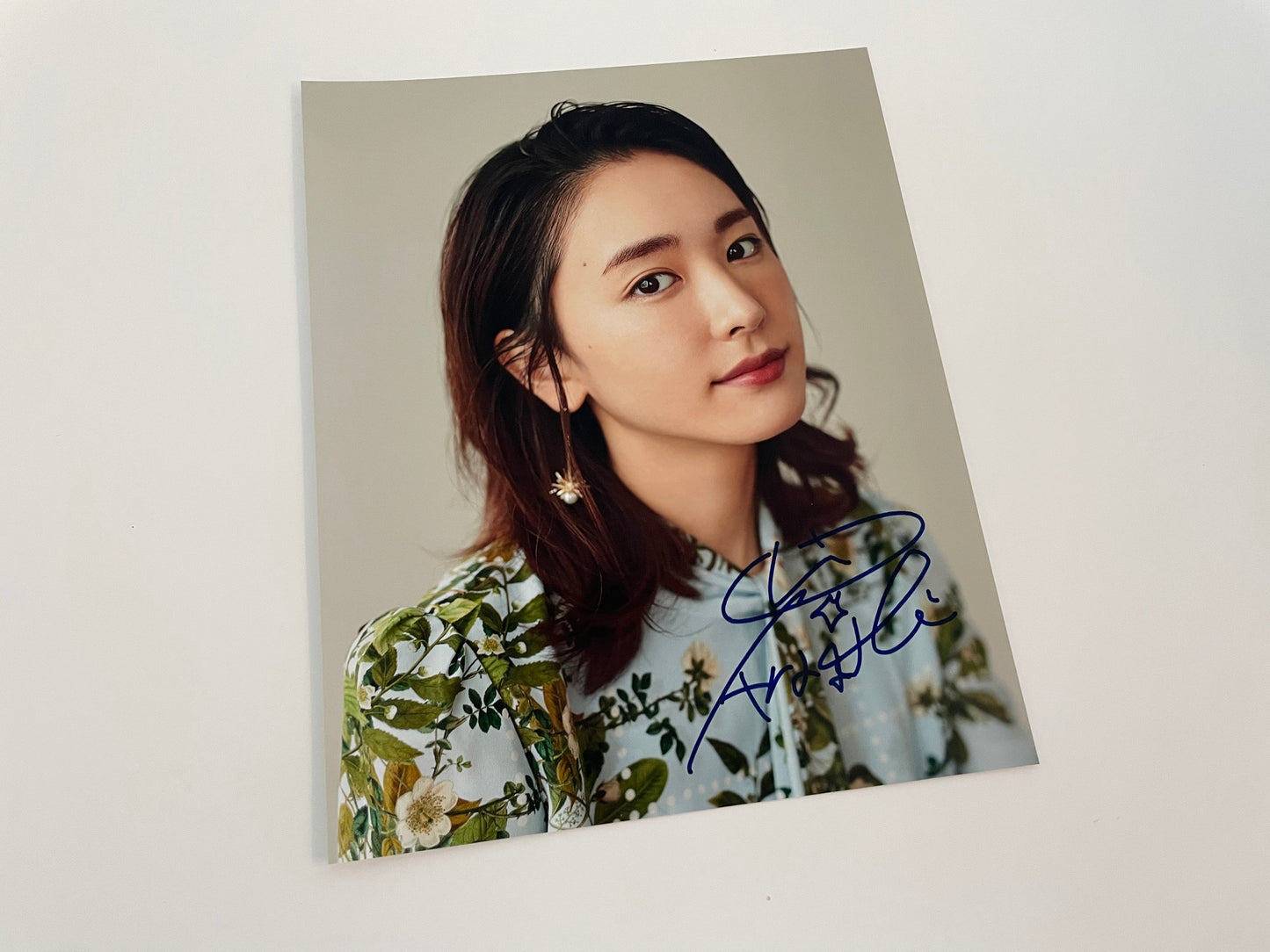 新垣結衣直筆サイン入り写真当選書付