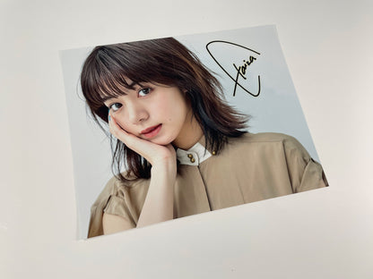 池田エライザ直筆サイン入り写真当選書付