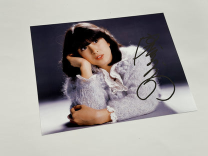 河合奈保子直筆サイン入り写真当選書付