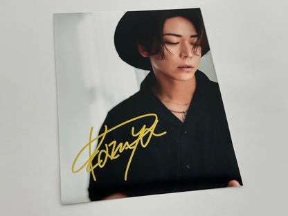 亀梨和也直筆サイン入り写真当選書付