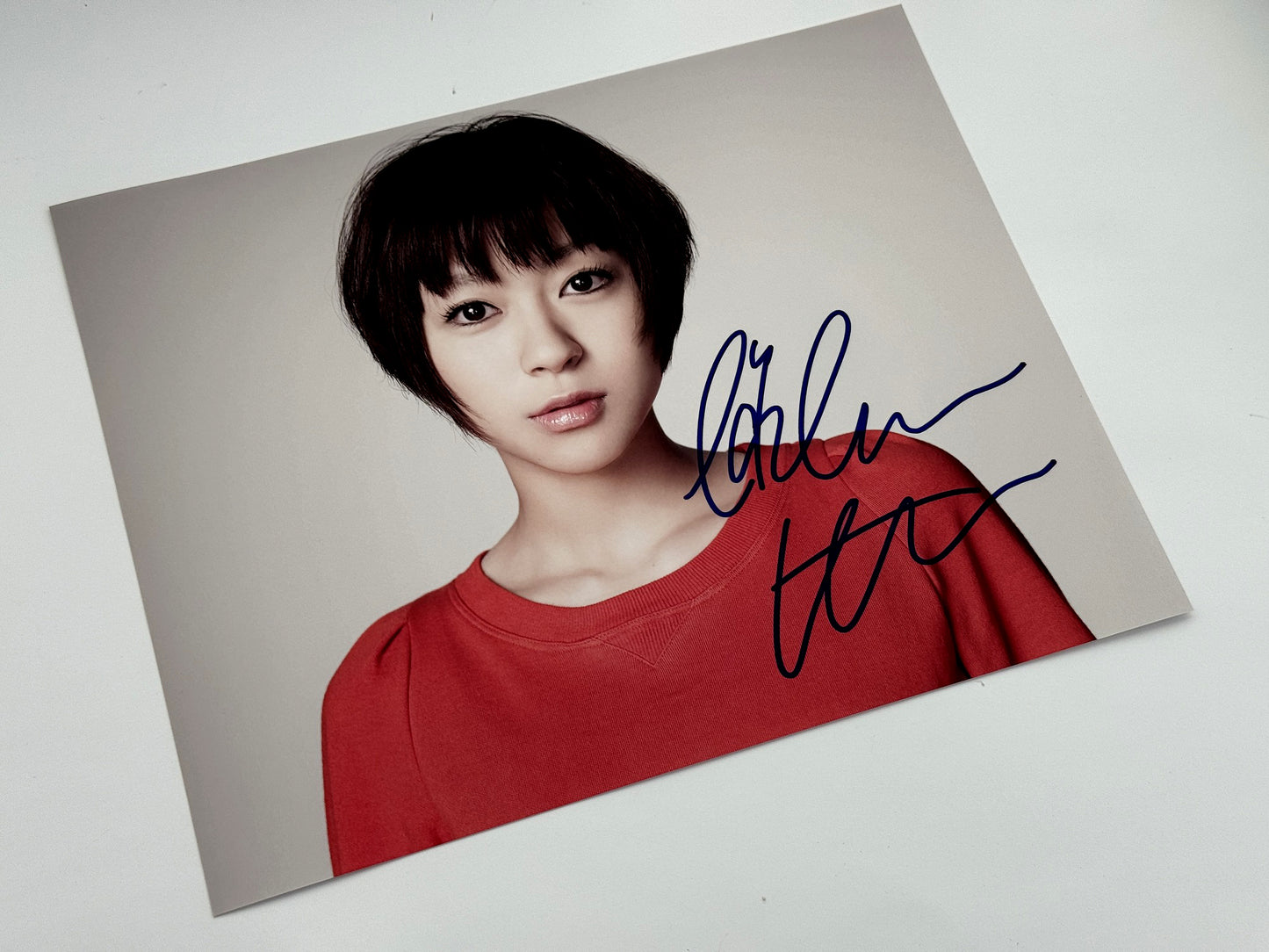 宇多田ヒカル直筆サイン入り写真当選書付