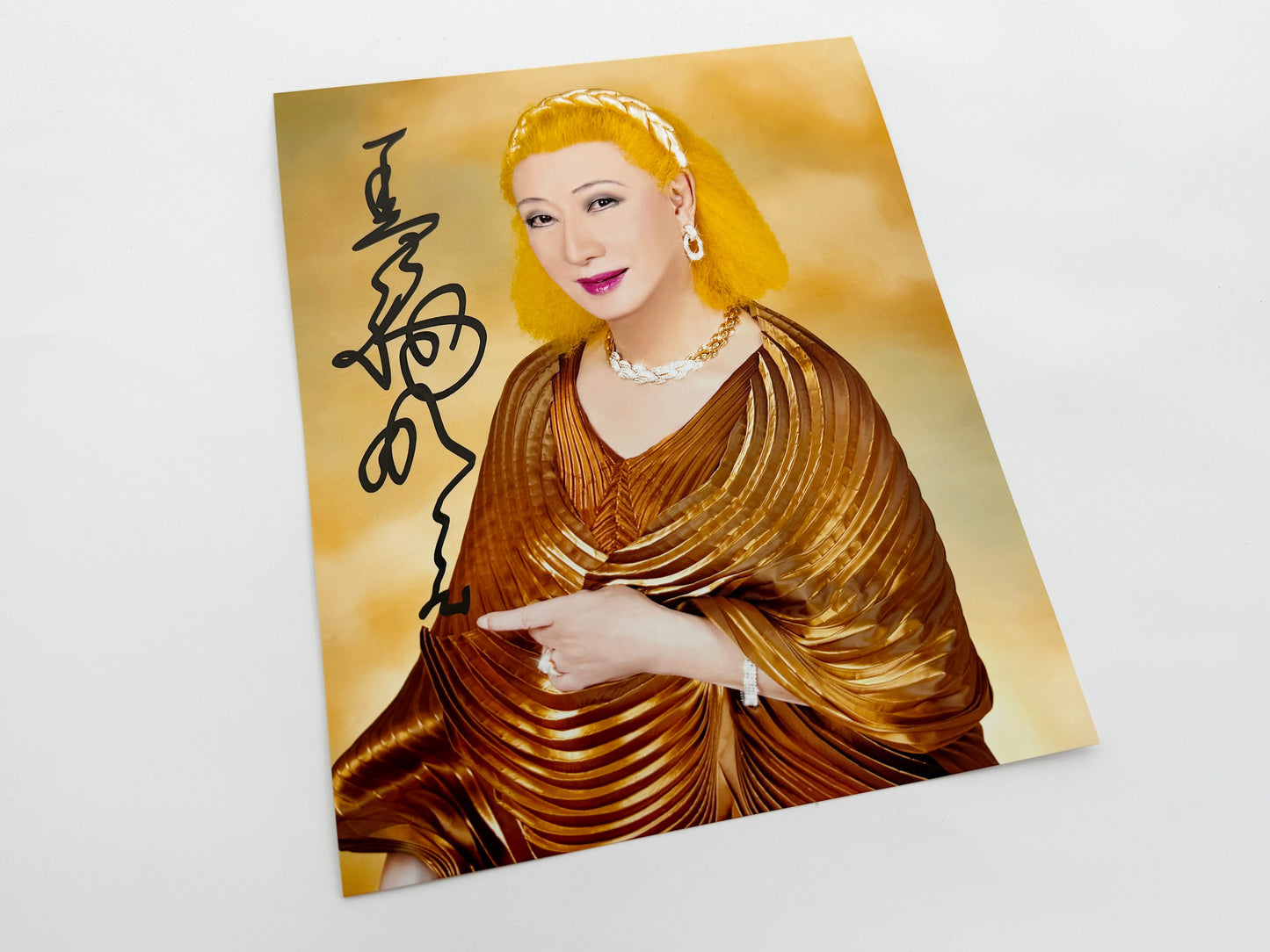 美輪明宏直筆サイン入り写真当選書付