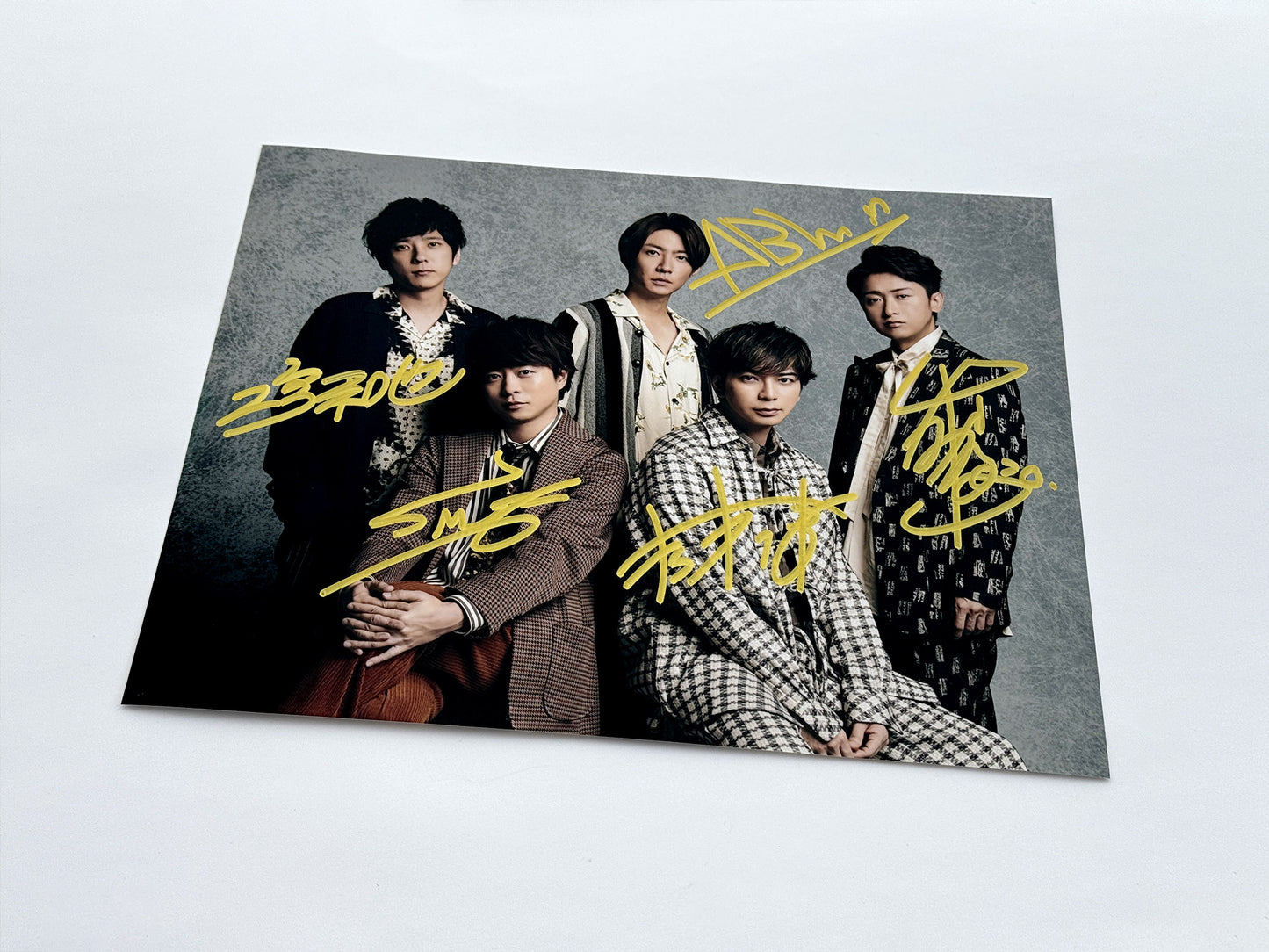 嵐直筆サイン入り写真当選書付