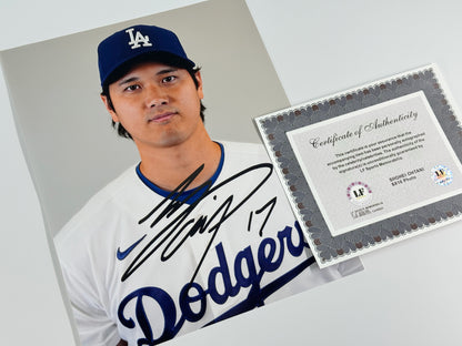 大谷翔平直筆サイン入り写真当選書付