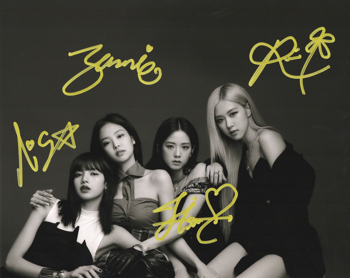 BLACKPINKブラックピンク 直筆サイン入り写真当選書付