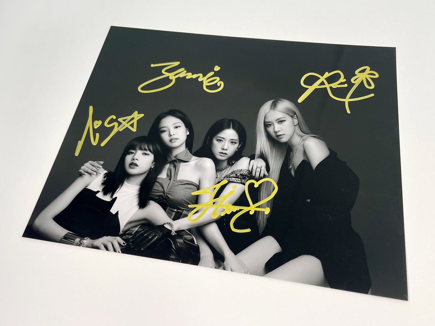 BLACKPINKブラックピンク 直筆サイン入り写真当選書付