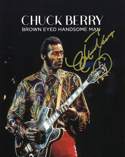 Chuck Berry チャック・ベリー 直筆サイン入り写真認証COA付