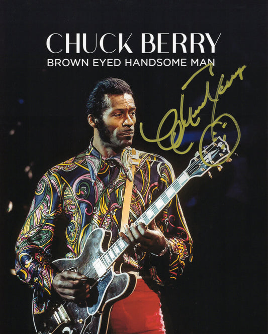 Chuck Berry チャック・ベリー 直筆サイン入り写真認証COA付