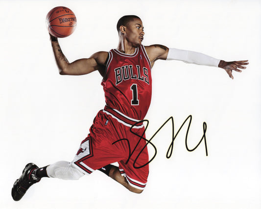 Derrick Rose デリック・ローズ 直筆サイン入り写真認証COA付