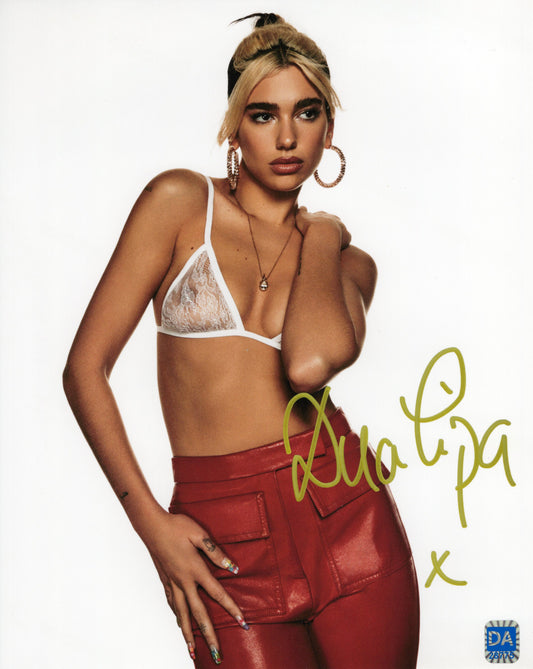 Dua Lipa デュア・リパ 直筆サイン入り写真認証COA付