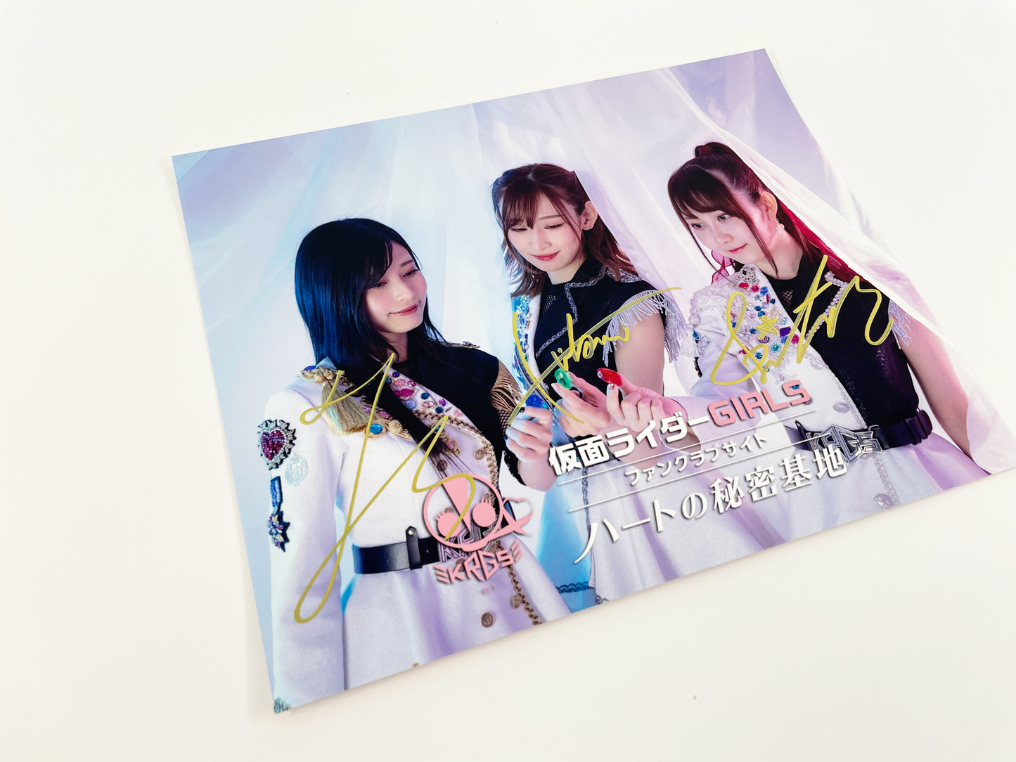 仮面ライダー-GIRLS直筆サイン入り写真当選書付