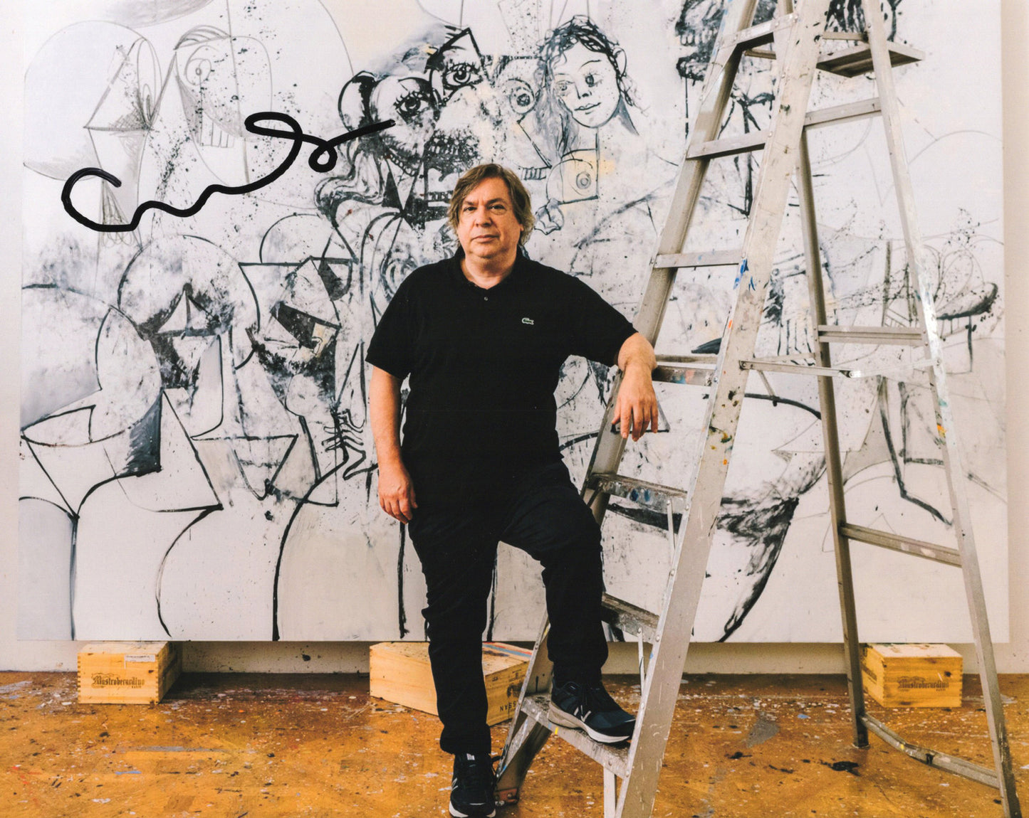 George Condo ジョージ・コンド 直筆サイン入り写真認証COA付