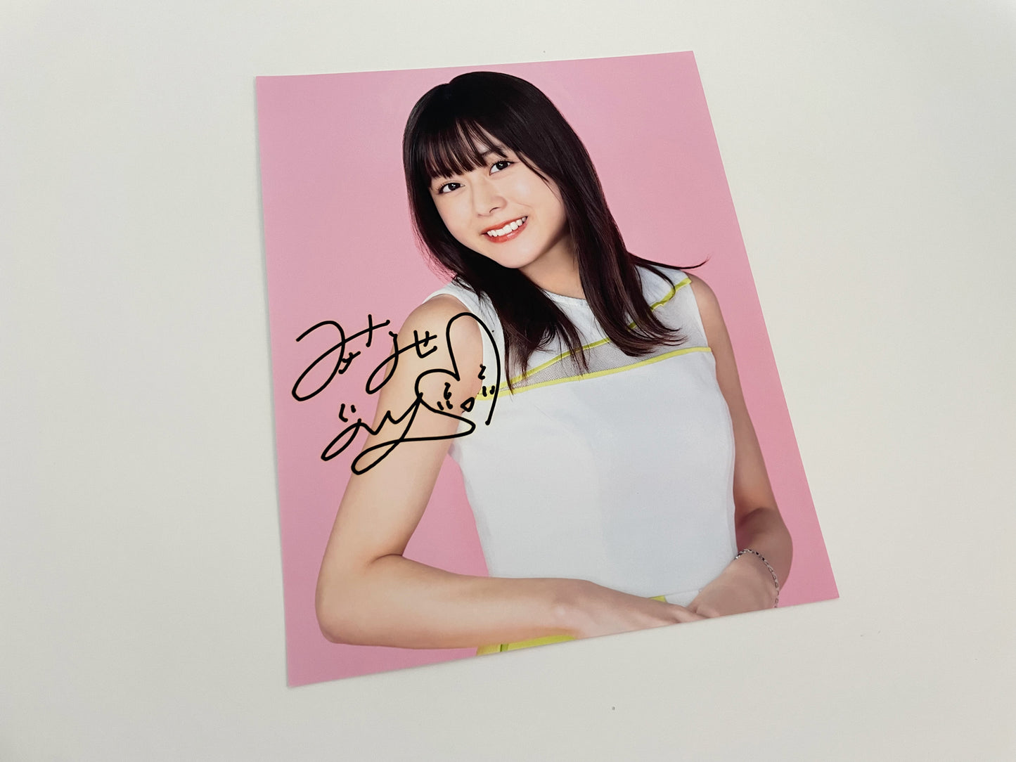 水瀬いのり直筆サイン入り写真当選書付