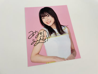水瀬いのり直筆サイン入り写真当選書付