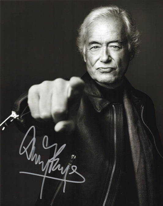 Jimmy Page ジミー・ペイジ Led Zeppelin レッド・ツェッペリン 直筆サイン入り写真認証COA付