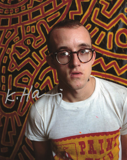 Keith Haring キース・ヘリング 直筆サイン入り写真認証COA付