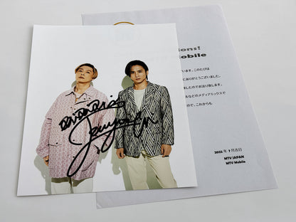 KinKi Kids（DOMOTO）直筆サイン入り写真当選書付