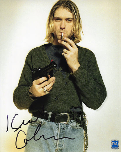 Kurt Cobain カート・コバーン Nirvana ニルヴァーナ 直筆サイン入り写真認証COA付