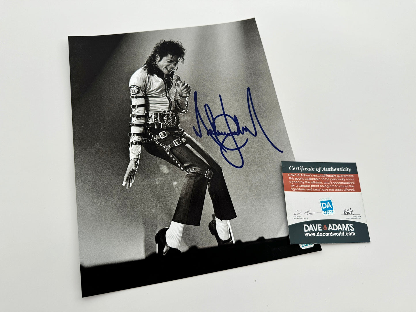 Michael Jackson マイケル・ジャクソン 直筆サイン入り写真認証COA付