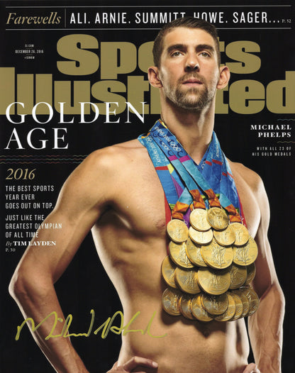 Michael Phelpsマイケル・フェルプス 直筆サイン入り写真認証COA付