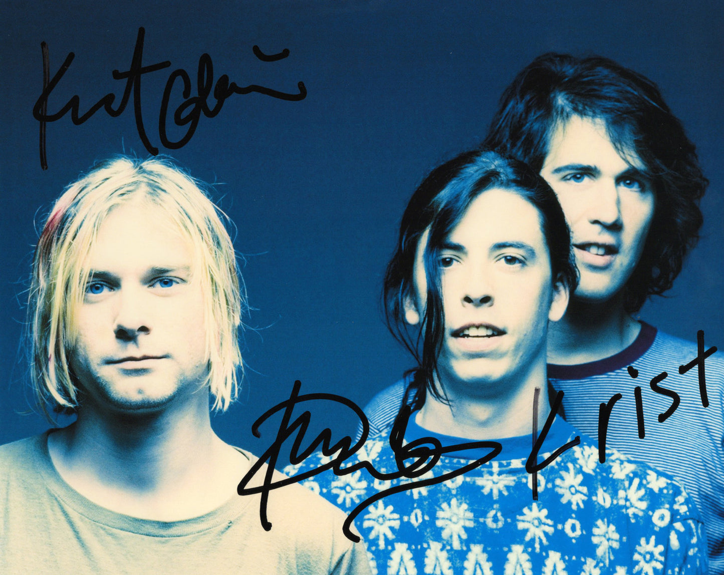 Nirvana ニルヴァーナ 直筆サイン入り写真認証COA付