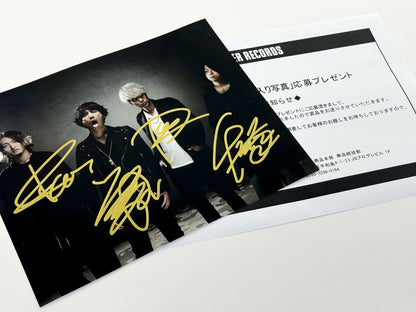 ONE OK ROCK直筆サイン入り写真当選書付