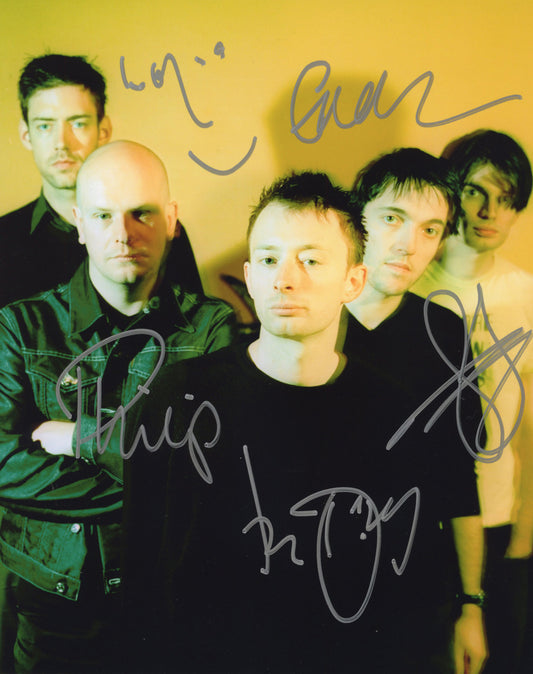 Radiohead レディオヘッド 直筆サイン入り写真認証COA付