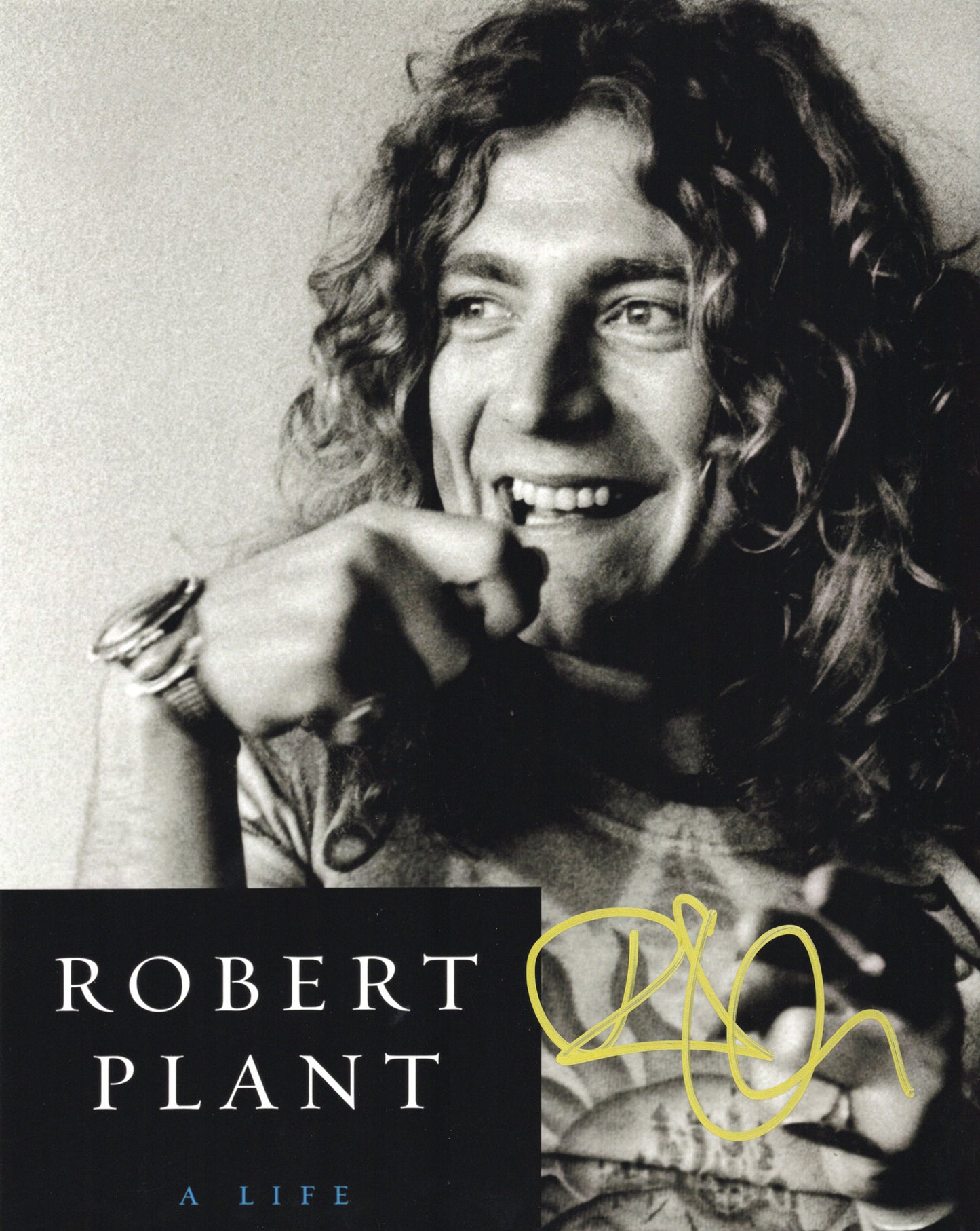 Robert Plant ロバート・プラント Led Zeppelin レッド・ツェッペリン 直筆サイン入り写真認証COA付