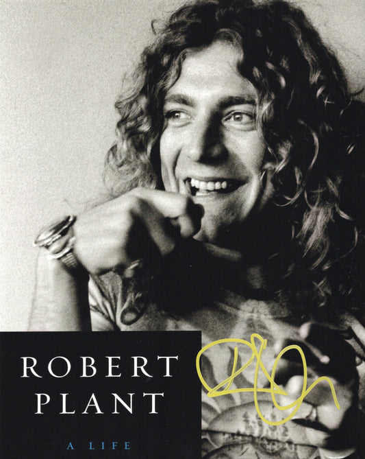 Robert Plant ロバート・プラント Led Zeppelin レッド・ツェッペリン 直筆サイン入り写真認証COA付