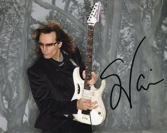 Steve Vai スティーヴ・ヴァイ ギタリスト 直筆サイン入り写真認証COA付