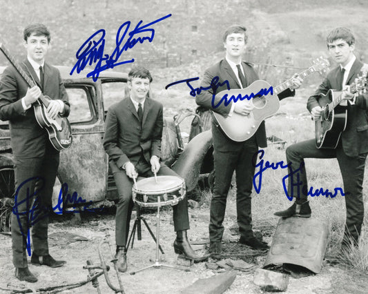 The Beatles ビートルズ 直筆サイン入り写真認証COA付