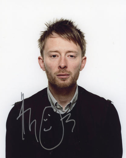 Thom Yorke トム・ヨーク 直筆サイン入り写真認証COA付