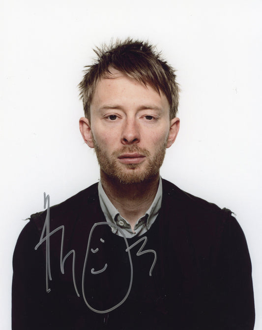 Thom Yorke トム・ヨーク 直筆サイン入り写真認証COA付