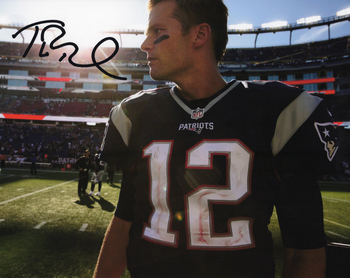 Tom Bradyトム・ブレイディフットボールの選手 直筆サイン入り写真認証COA付