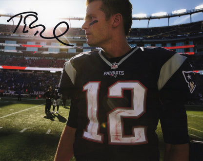 Tom Bradyトム・ブレイディフットボールの選手 直筆サイン入り写真認証COA付