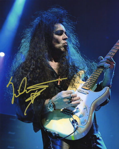 Yngwie Malmsteen イングヴェイ・マルムスティーン 直筆サイン入り写真認証COA付