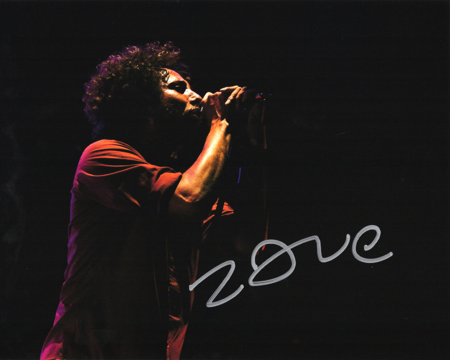 Zack de la Rocha ザック・デ・ラ・ロッチャ 直筆サイン入り写真認証COA付